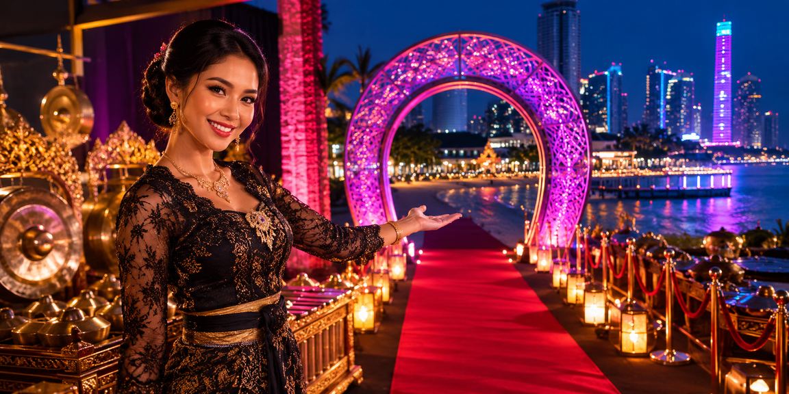 Seseorang menikmati hiburan casino di tepi pantai dengan suasana santai dan terkendali