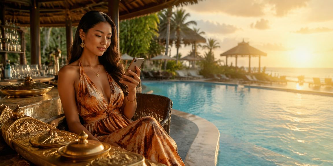 Pengguna mengakses platform casino mobile dengan nyaman menggunakan ponsel pintar