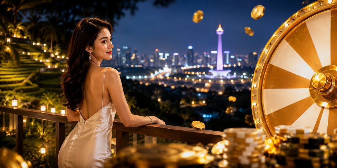 Model Vietnam berpose di acara lucky draw dengan suasana penuh kegembiraan